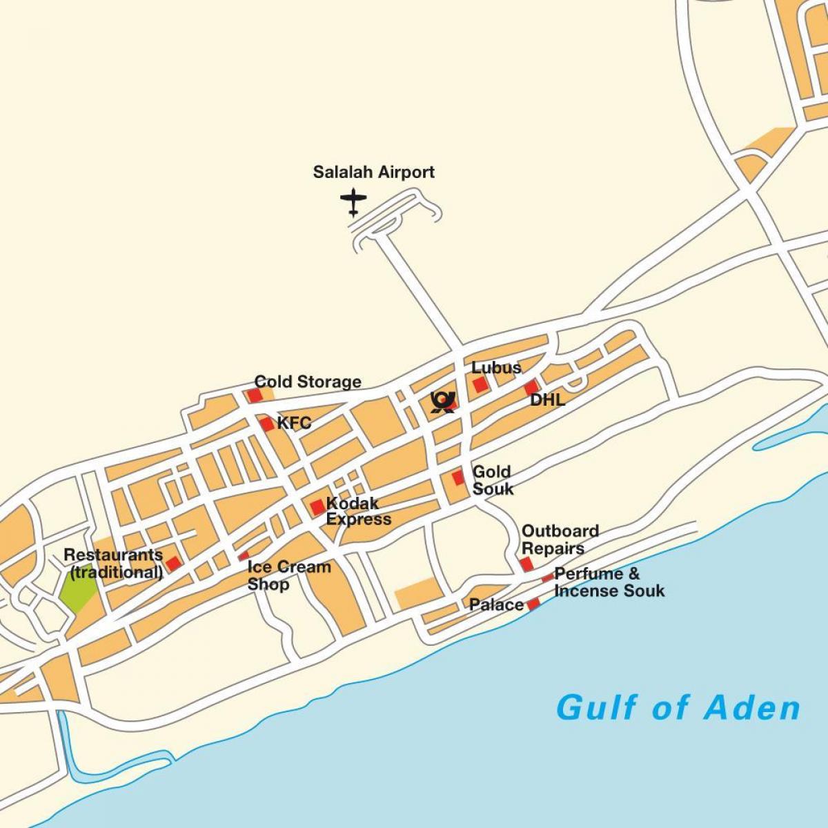 карта на salalah Оман