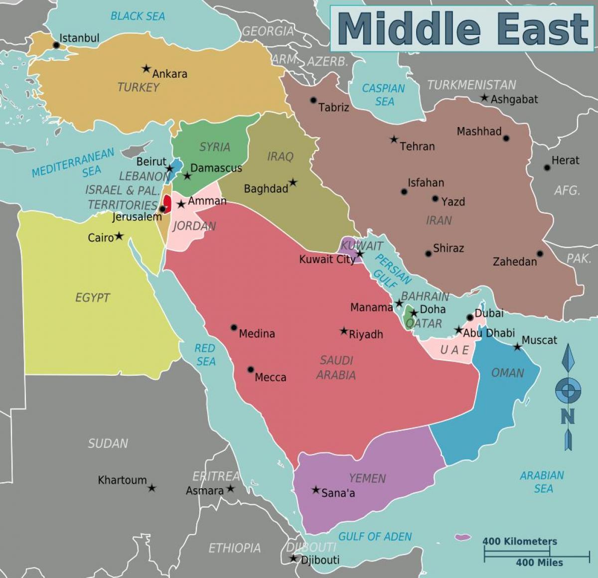 карта на Оман мапата блискиот исток