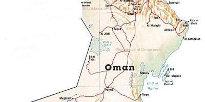 Оман земја мапа