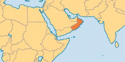 Оман мапа во мапата на светот