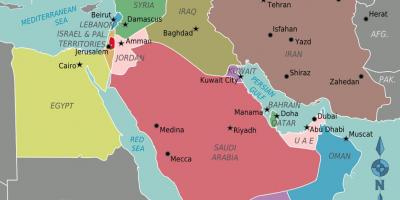 Карта на Оман мапата блискиот исток