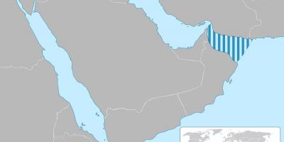 Заливот на Оман на мапата